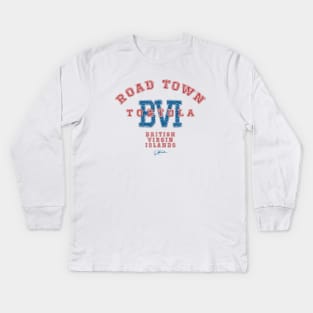 Road Town, Tortola, BVI (British Virgin Islands) Kids Long Sleeve T-Shirt